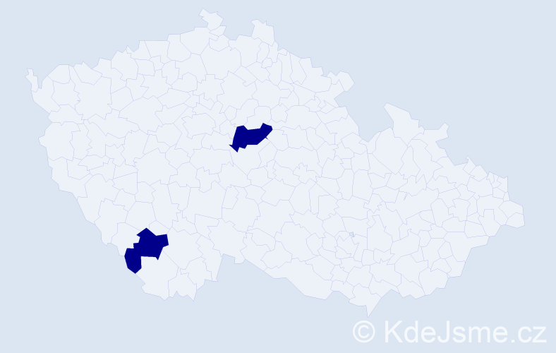 Příjmení: 'Khayl', počet výskytů 2 v celé ČR