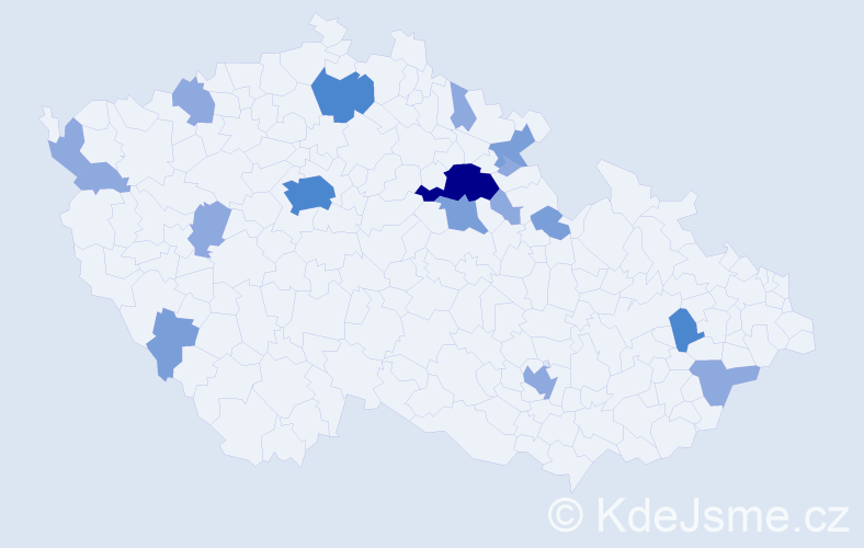 Příjmení: 'Burianec', počet výskytů 33 v celé ČR