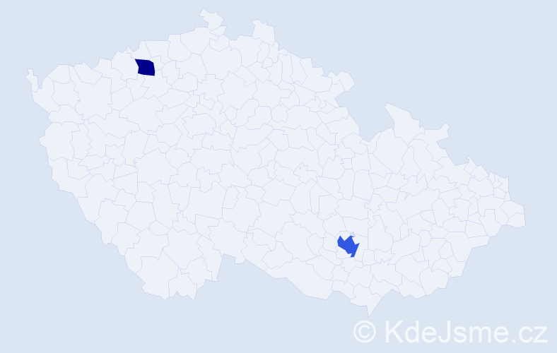 Příjmení: 'Zahorec', počet výskytů 3 v celé ČR