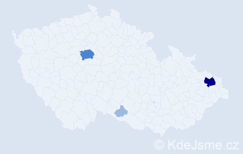 Příjmení: 'Turicová', počet výskytů 7 v celé ČR