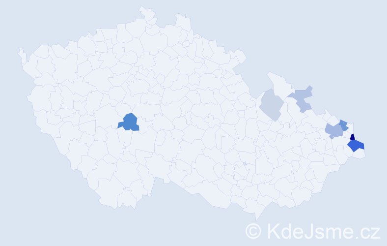 Příjmení: 'Klosko', počet výskytů 26 v celé ČR