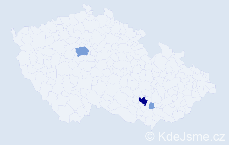 Příjmení: 'Cénková', počet výskytů 11 v celé ČR