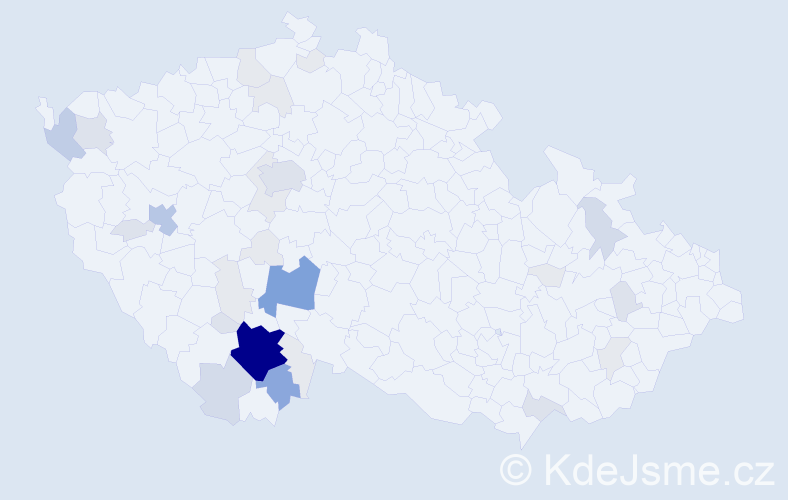 Příjmení: 'Návarová', počet výskytů 115 v celé ČR