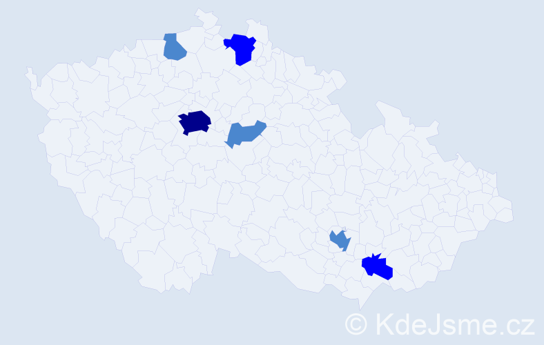 Příjmení: 'Guerrero', počet výskytů 10 v celé ČR