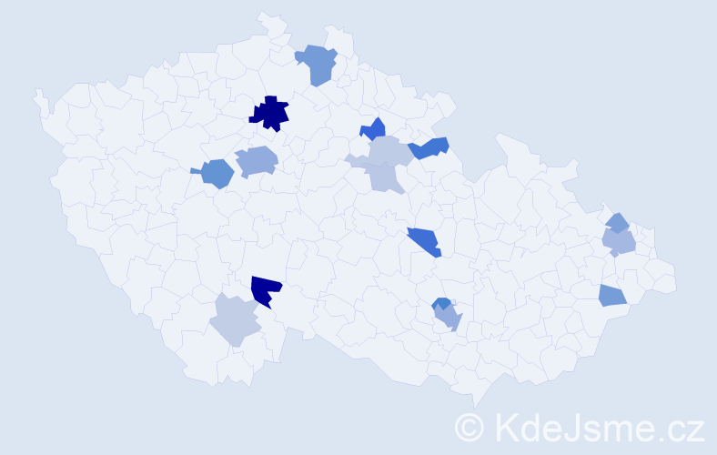 Příjmení: 'Goldstein', počet výskytů 39 v celé ČR