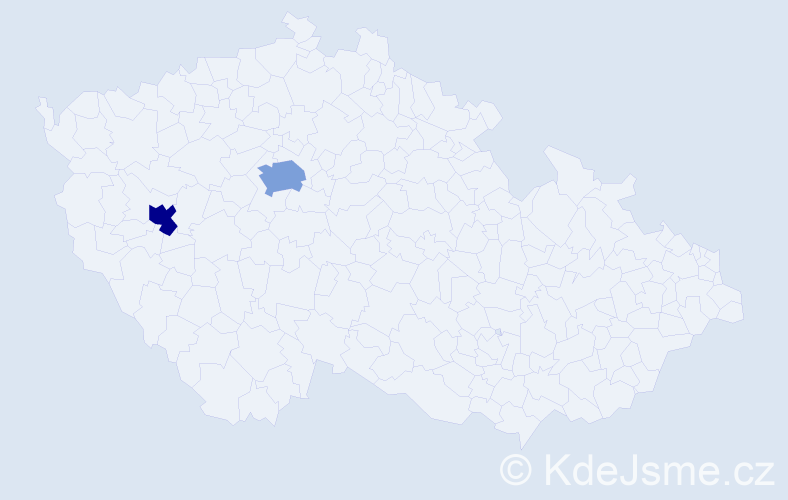 Příjmení: 'Edel', počet výskytů 5 v celé ČR