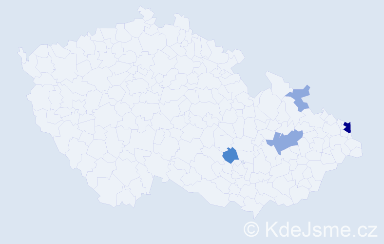 Příjmení: 'Swiatkowská', počet výskytů 9 v celé ČR