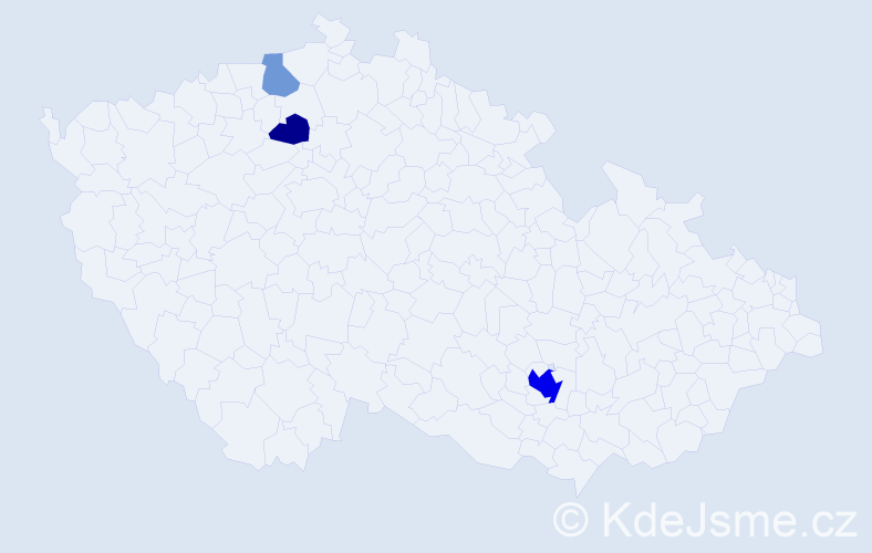 Příjmení: 'Panschab', počet výskytů 8 v celé ČR