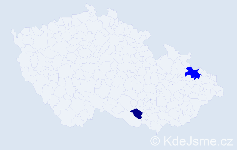 Příjmení: 'Badalovská', počet výskytů 4 v celé ČR