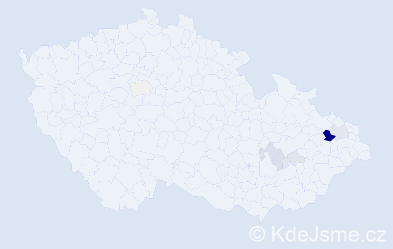 Příjmení: 'Kremzer', počet výskytů 30 v celé ČR