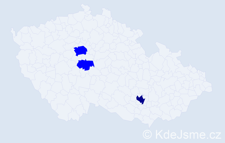 Příjmení: 'Pantučková', počet výskytů 4 v celé ČR