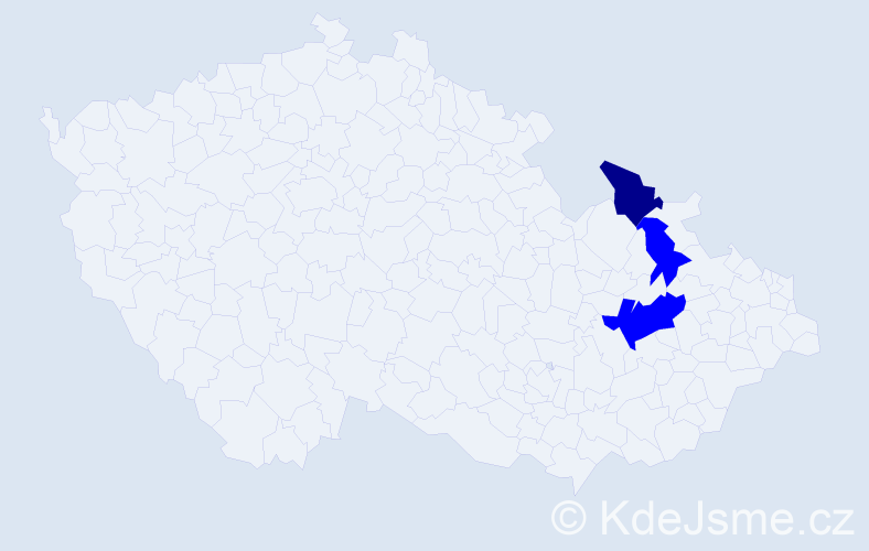Příjmení: 'Fatonová', počet výskytů 4 v celé ČR