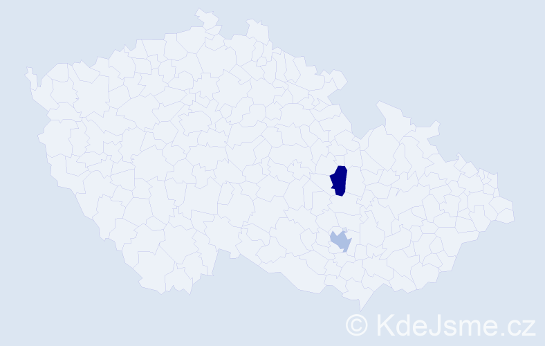 Příjmení: 'Manzoorová', počet výskytů 2 v celé ČR