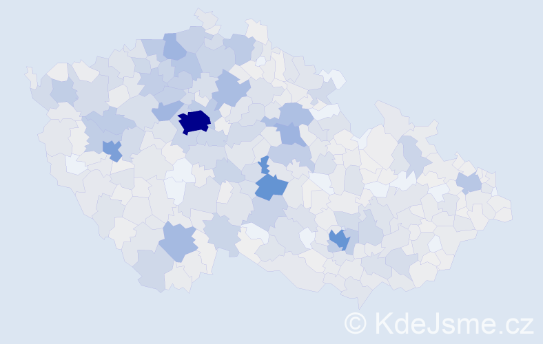 Příjmení: 'Beránek', počet výskytů 4223 v celé ČR