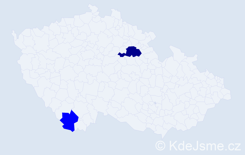 Příjmení: 'Daoudi', počet výskytů 7 v celé ČR