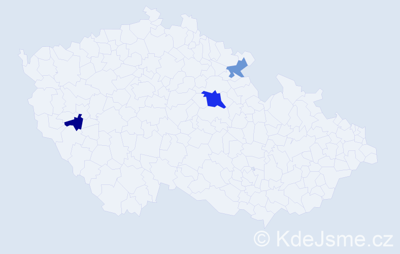 Příjmení: 'Pytlak', počet výskytů 5 v celé ČR
