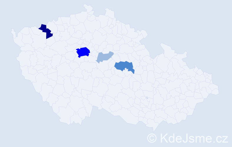 Příjmení: 'Vozanková', počet výskytů 10 v celé ČR