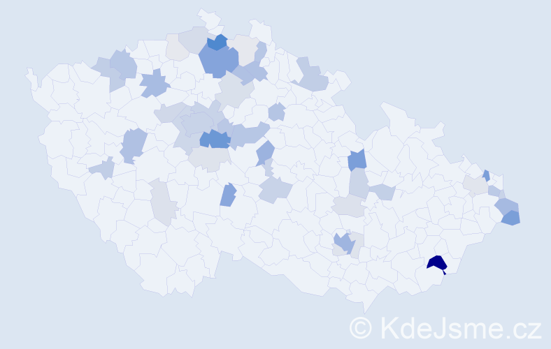 Příjmení: 'Luková', počet výskytů 152 v celé ČR