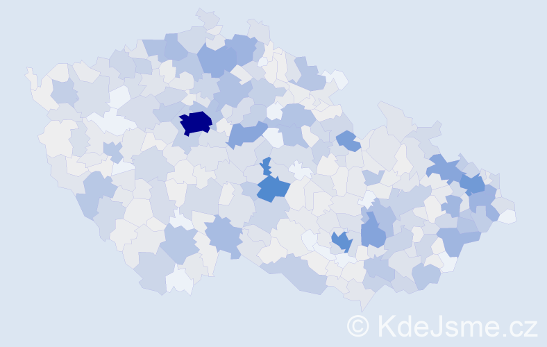 Příjmení: 'Adamec', počet výskytů 3191 v celé ČR