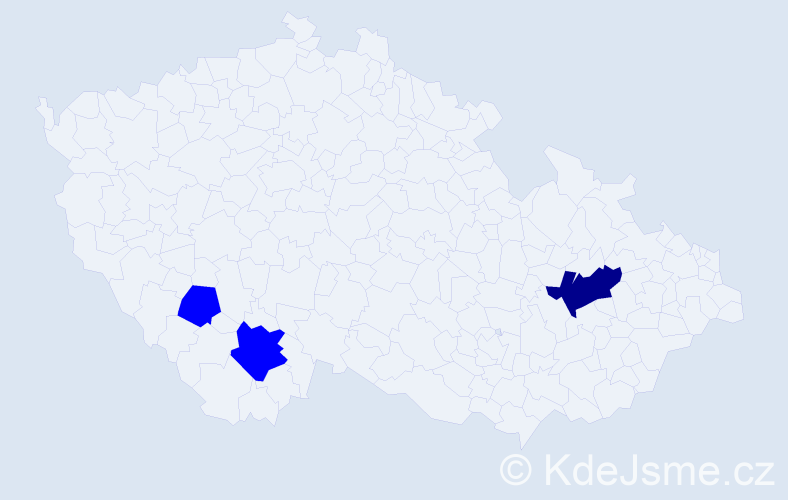 Příjmení: 'Knops', počet výskytů 4 v celé ČR