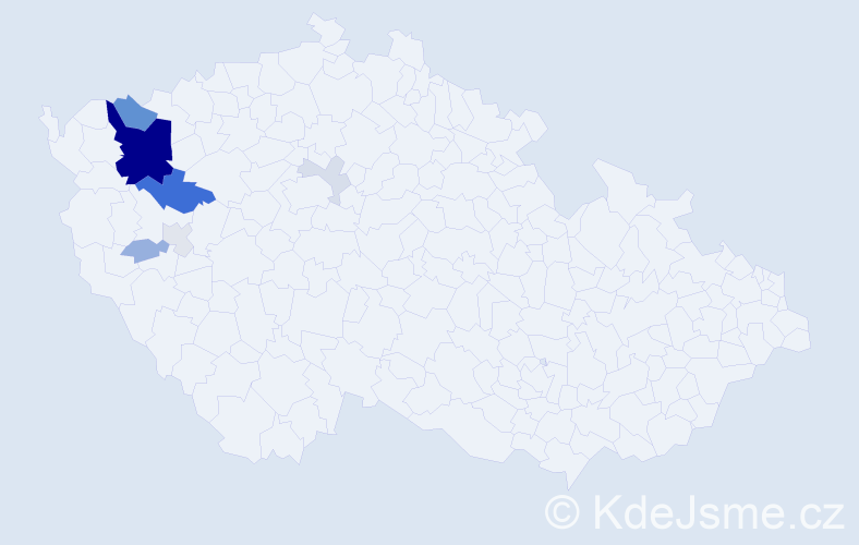 Příjmení: 'Belbl', počet výskytů 28 v celé ČR