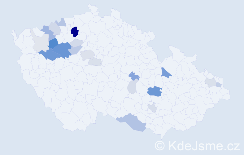 Příjmení: 'Scheiner', počet výskytů 80 v celé ČR