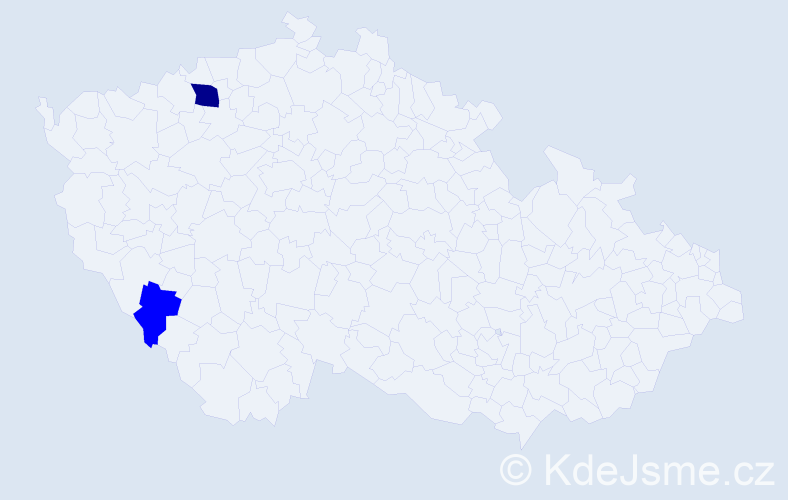 Příjmení: 'Kononovová', počet výskytů 9 v celé ČR