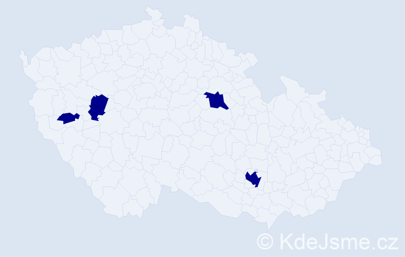 Příjmení: 'Dem´yanchuk', počet výskytů 4 v celé ČR