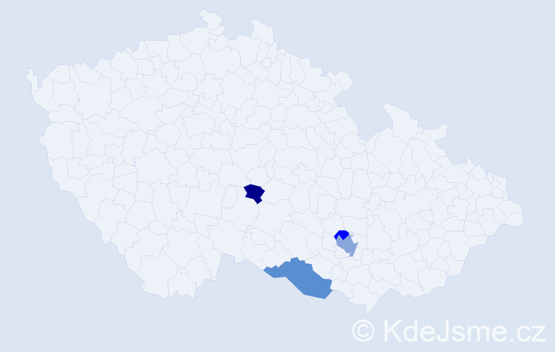 Příjmení: 'Kútniková', počet výskytů 7 v celé ČR