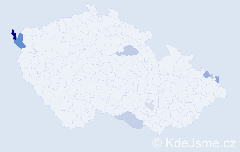 Příjmení: 'Bartok', počet výskytů 26 v celé ČR