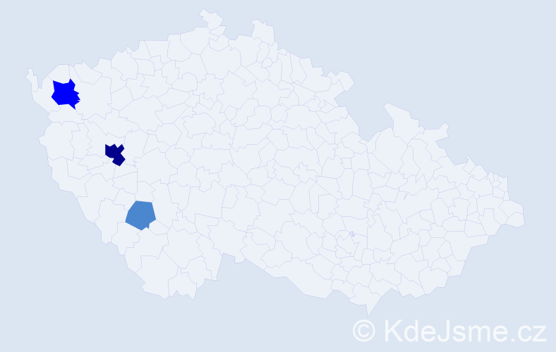 Příjmení: 'Bedák', počet výskytů 6 v celé ČR