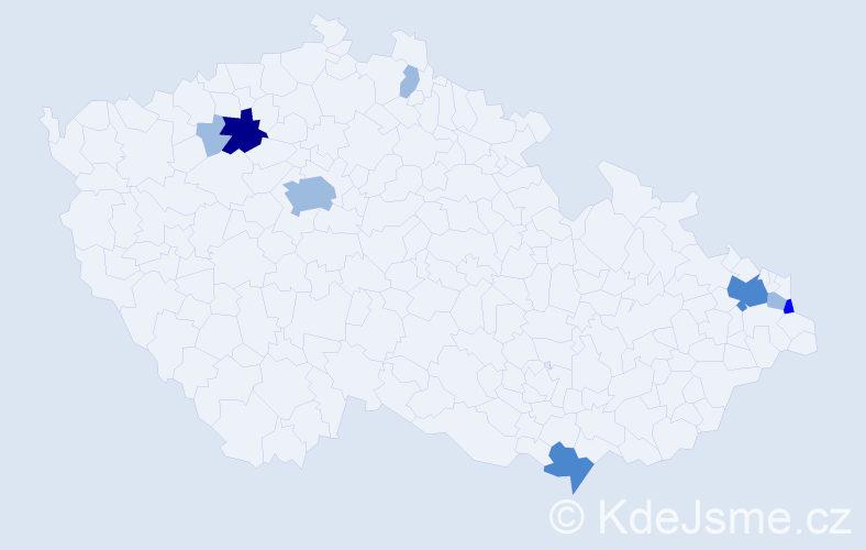 Příjmení: 'Sihlovec', počet výskytů 15 v celé ČR