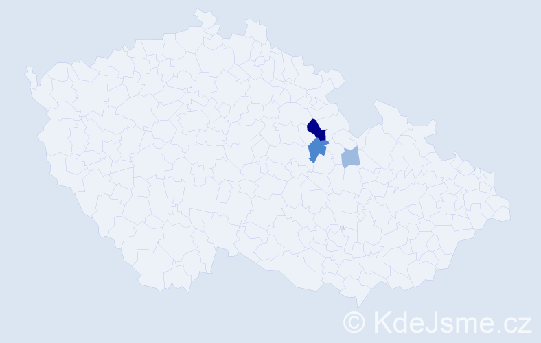 Příjmení: 'Plotková', počet výskytů 7 v celé ČR