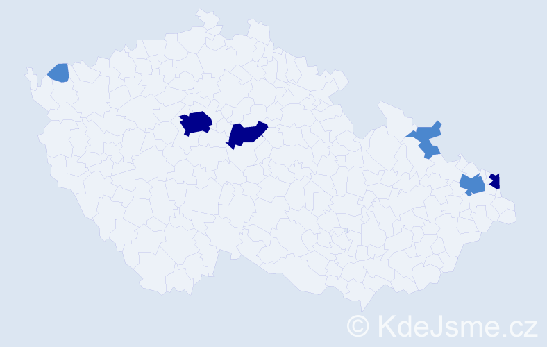 Příjmení: 'Mendralová', počet výskytů 12 v celé ČR
