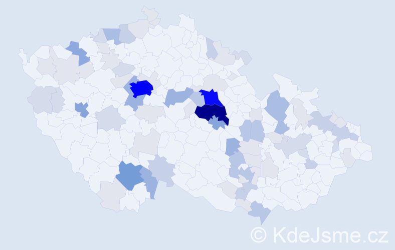 Příjmení: 'Soudková', počet výskytů 265 v celé ČR