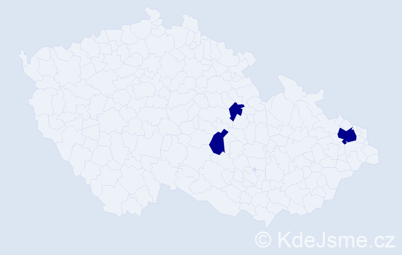 Příjmení: 'Höffnerová', počet výskytů 3 v celé ČR