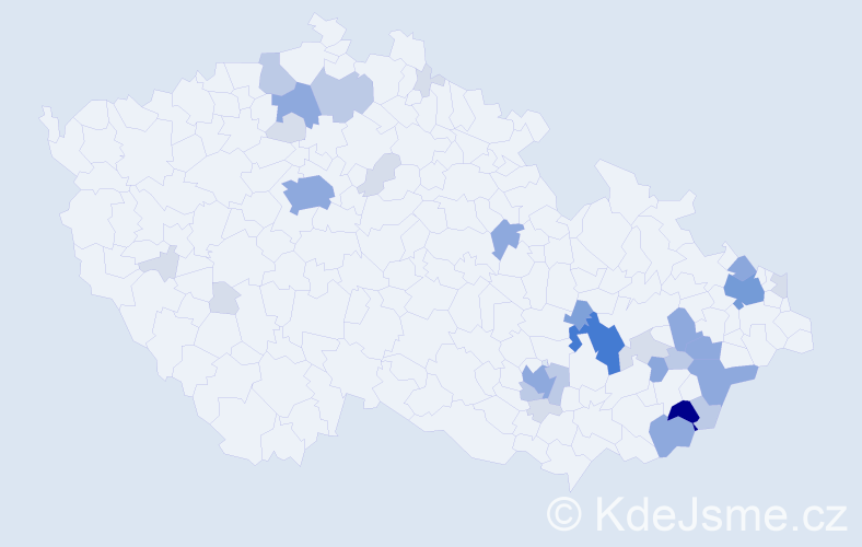 Příjmení: 'Münster', počet výskytů 90 v celé ČR