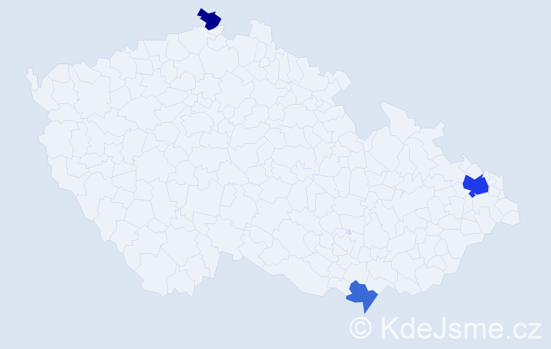 Příjmení: 'Luba', počet výskytů 6 v celé ČR