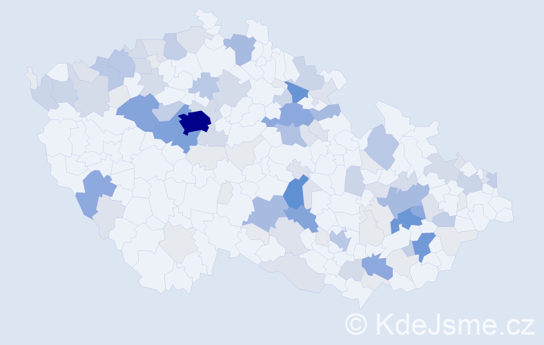 Příjmení: 'Kotíková', počet výskytů 425 v celé ČR