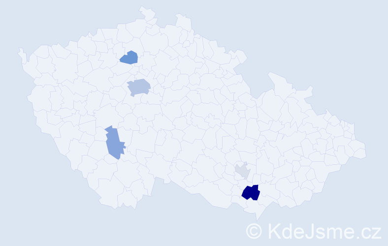 Příjmení: 'Malyarchuk', počet výskytů 13 v celé ČR