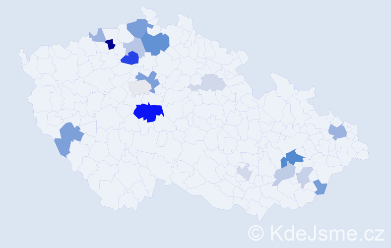 Příjmení: 'Sedlmaier', počet výskytů 44 v celé ČR