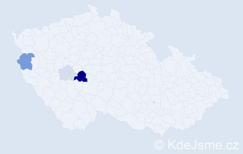 Příjmení: 'Rubantová', počet výskytů 10 v celé ČR