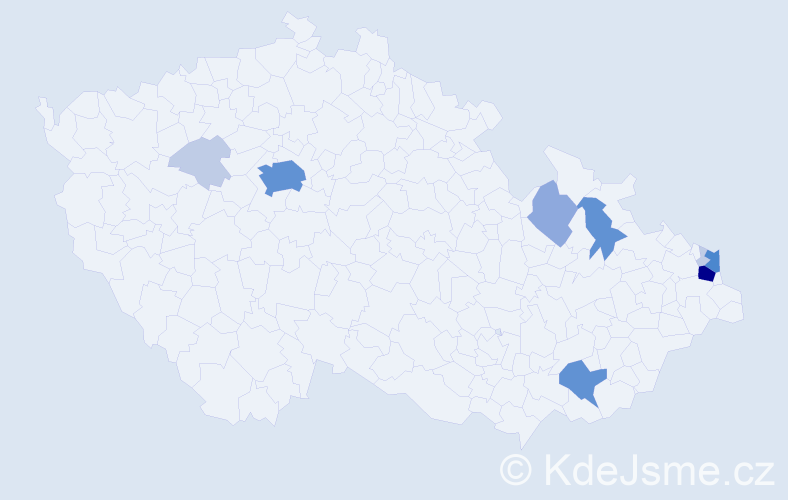 Příjmení: 'Kalisz', počet výskytů 31 v celé ČR