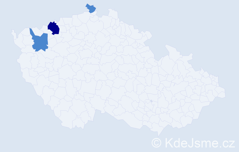 Příjmení: 'Kazberuk', počet výskytů 5 v celé ČR