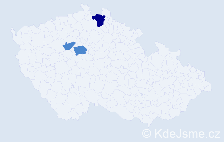 Příjmení: 'Sitárik', počet výskytů 5 v celé ČR