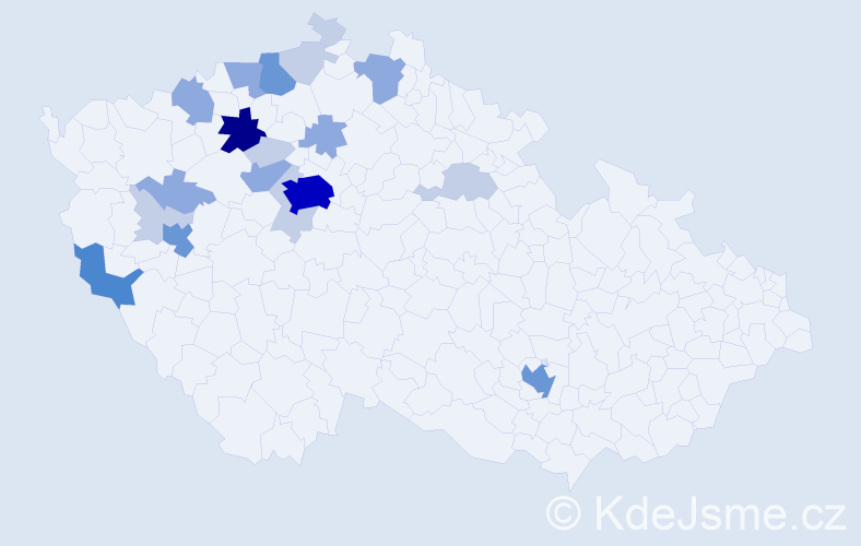 Příjmení: 'Pihrt', počet výskytů 56 v celé ČR