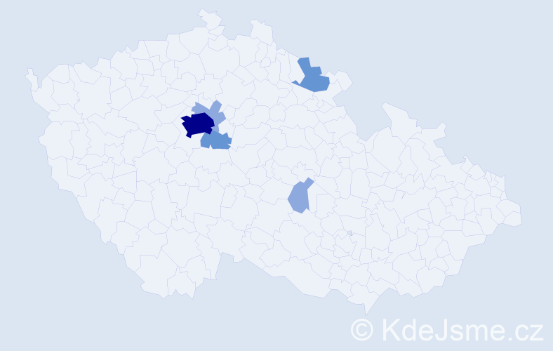 Příjmení: 'Fedko', počet výskytů 16 v celé ČR