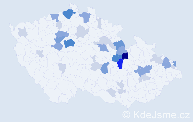 Příjmení: 'Betlach', počet výskytů 112 v celé ČR