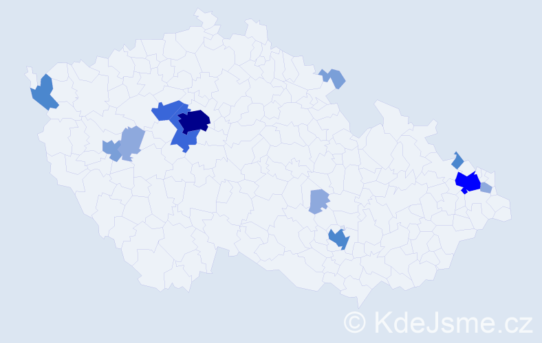 Příjmení: 'Vido', počet výskytů 36 v celé ČR