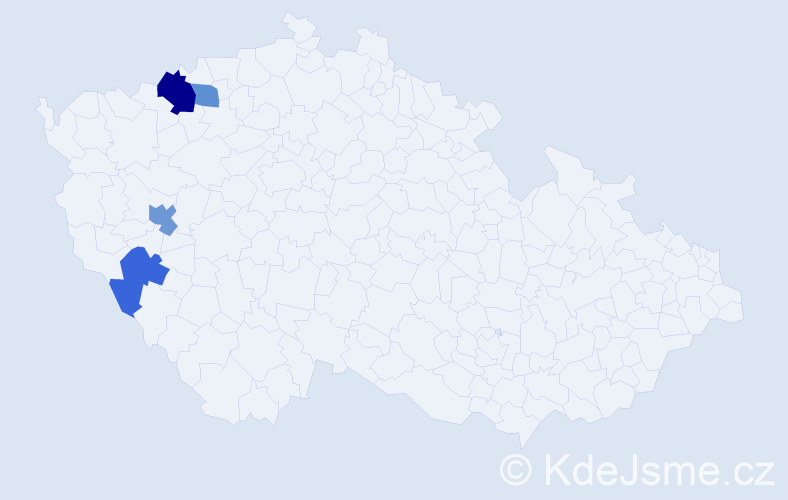 Příjmení: 'Turis', počet výskytů 12 v celé ČR